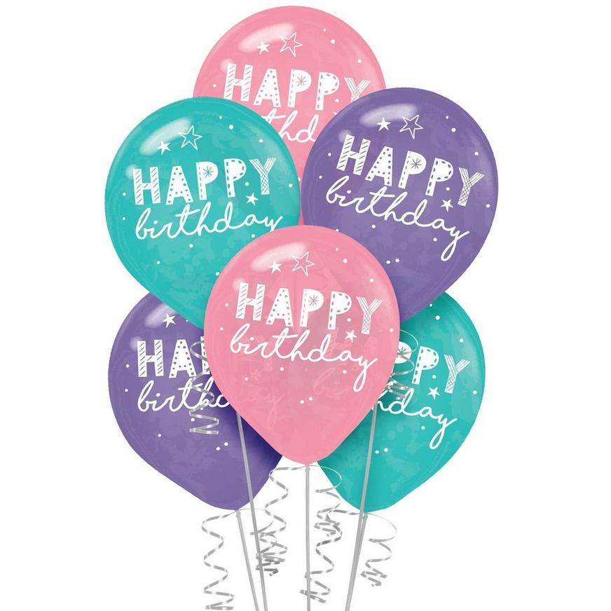Uninflated 6ct, 12in, Festival Fun Balloons