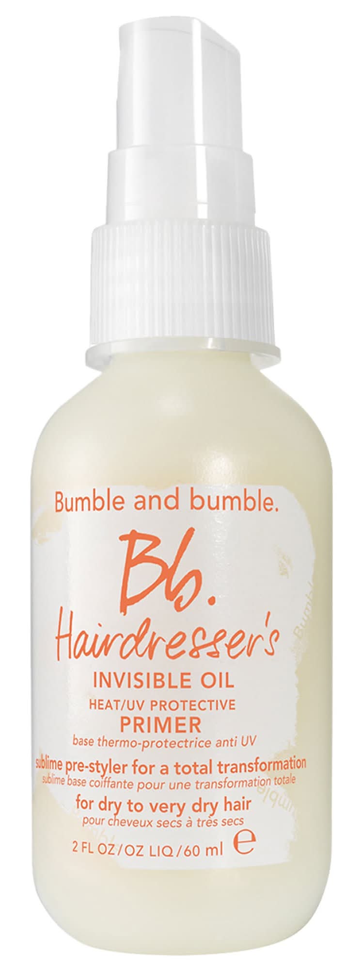 Bumble And Bumble Mini Hairdresser's Invisible Oil Heat Protectant Leave In Conditioner Primer 2 oz/ 60 mL