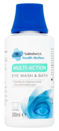 Sainsbury's Health Matters Multi-Action Eye Wash & Bath (200ml)