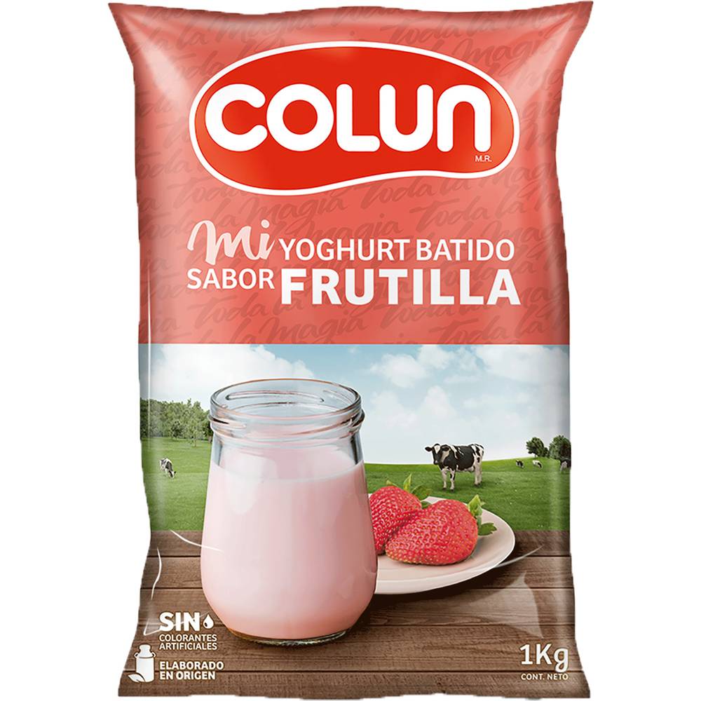 Colun yoghurt batido sabor frutilla (1 kg)