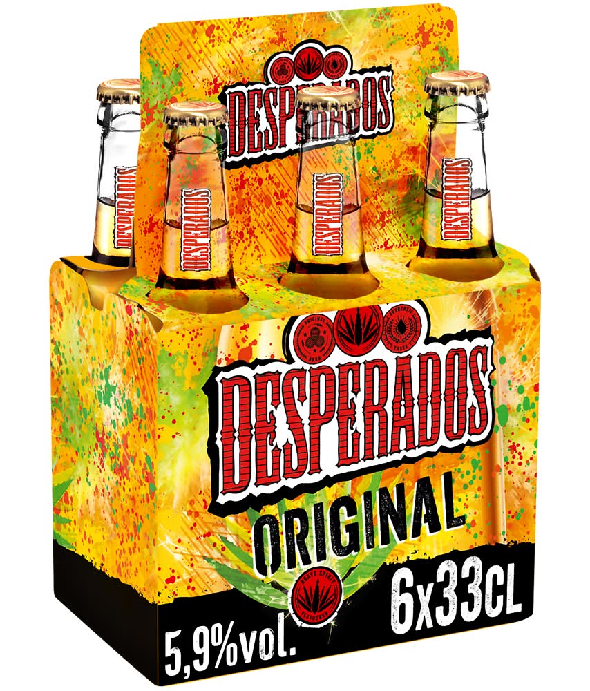 Bière arômatisée téquila Desperados, 5,9° 6x33cl