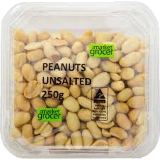 The Market Grocer Unsalted Peanuts (250g)