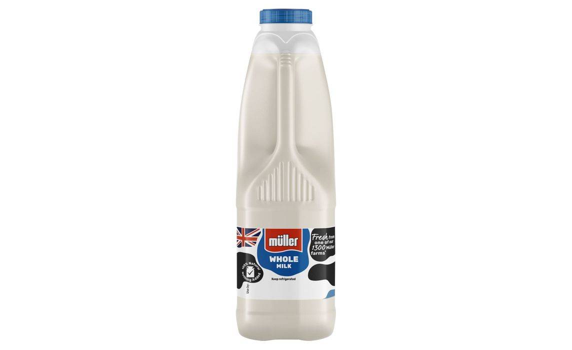 Muller Mullerlicious Whole Milk 1 Litre / 1.75 Pints (544346)