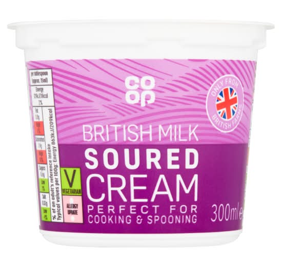 Co-op British Milk Soured Cream (300ml)