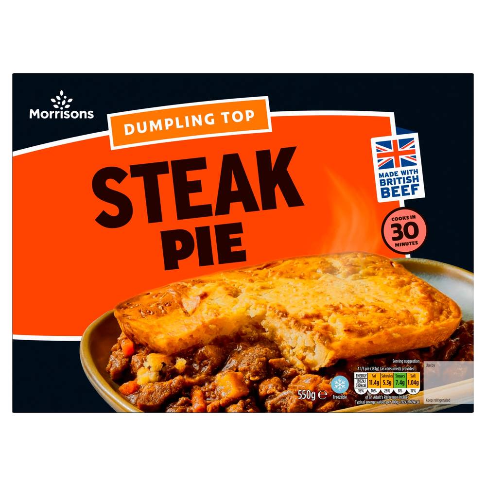 Morrisons Dumpling Top Steak Pie