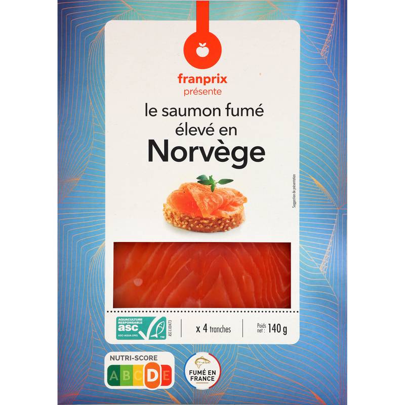 Franprix - Saumon fumé élevé en norvège (4)