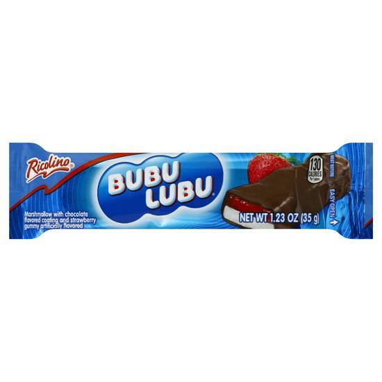 Ricolino Bubulubu Marshmallow Bar, Strawberry-Chocolate (1.23 oz)