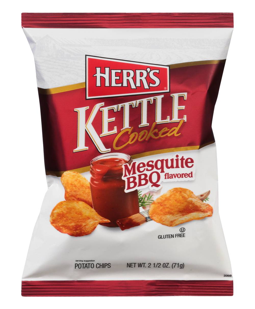 Herr's Kettle Cooked Mesquite Bbq Flavored Potato Chips (2.5 oz)
