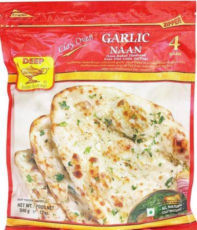 Deep · Garlic naan (340 g)