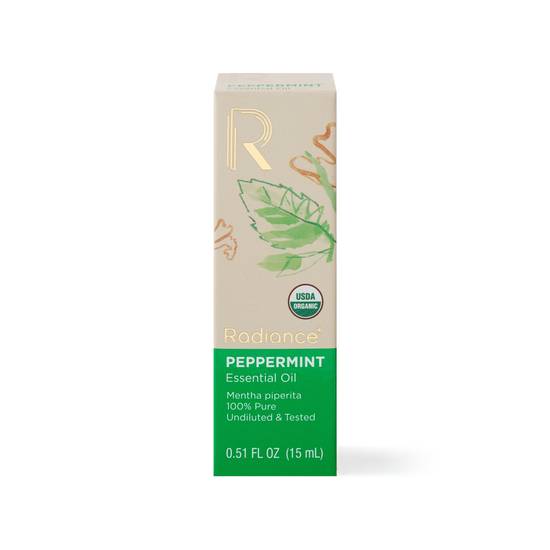 Radiance 100% Organic Essential Oil Blend Peppermint, 0.51 OZ
