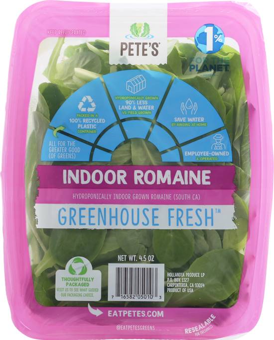 Pete's Greenhouse Fresh Indoor Romaine (4.5 oz)