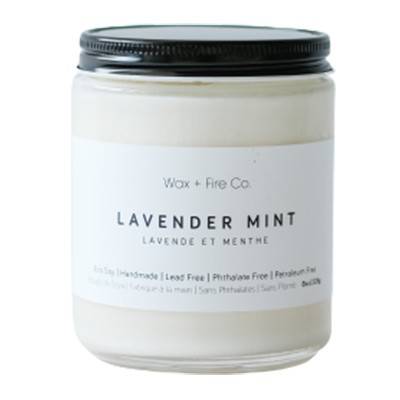 Wax + Fire Co Soy Candle Lavender Mint (226 g)