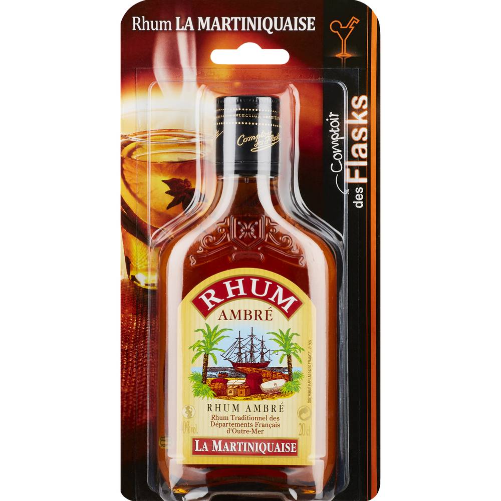 La Martiniquaise - Blister rhum ambré (200 ml)