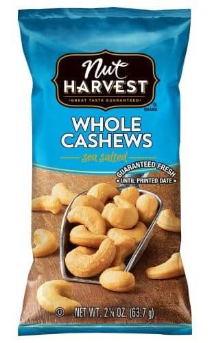 Nut Harvest Cashews 2.25 oz