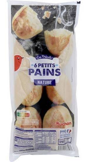 6 petits pains précuits - auchan - 300g