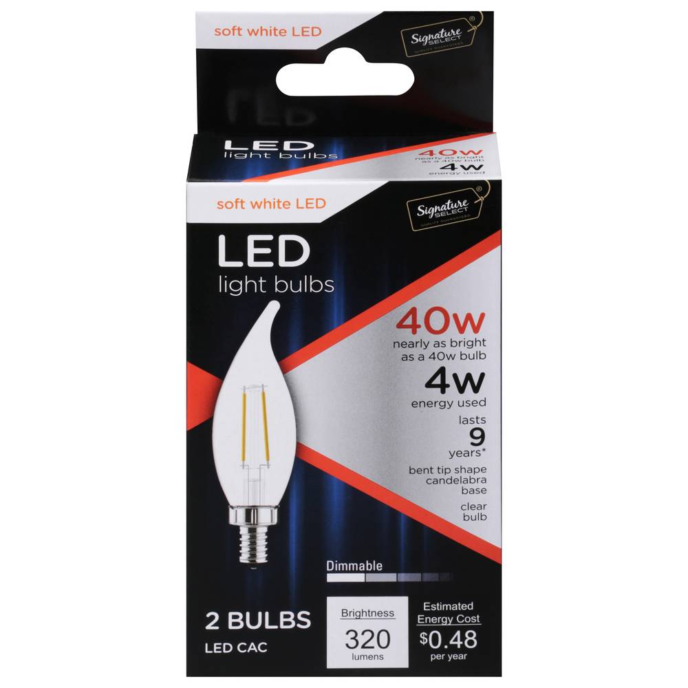 Signature Select 40 Watts Soft White Led Light Bulb