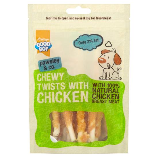 Armitage Pet Care Good Boy Pawsley & Co. Chewy Twists Chicken
