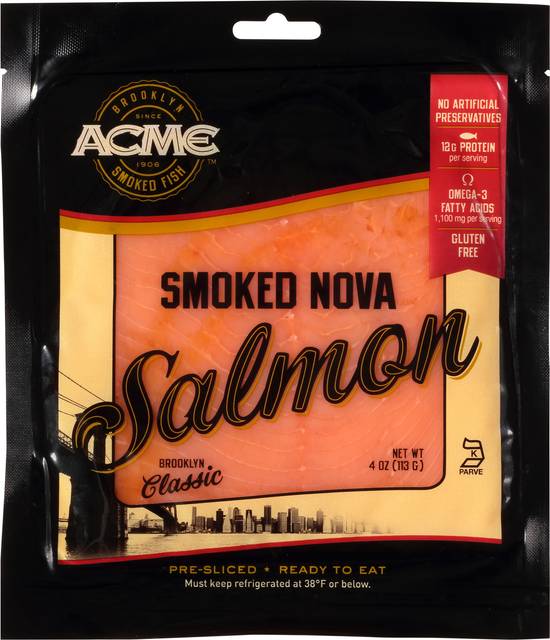 Acme Brooklyn Classic Smoked Nova Salmon