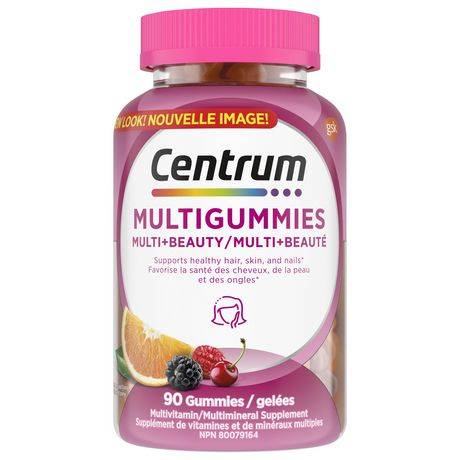 Centrum Multigummies Multivitamin Supplement Cherry Berry Orange (90 ct)