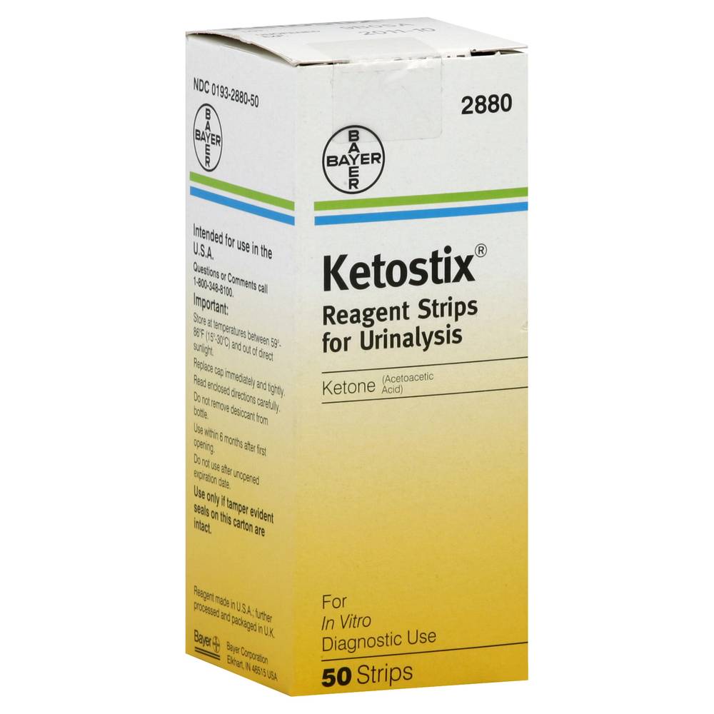 Ketostix Reagent Strips For Urinalysis (50 ct)