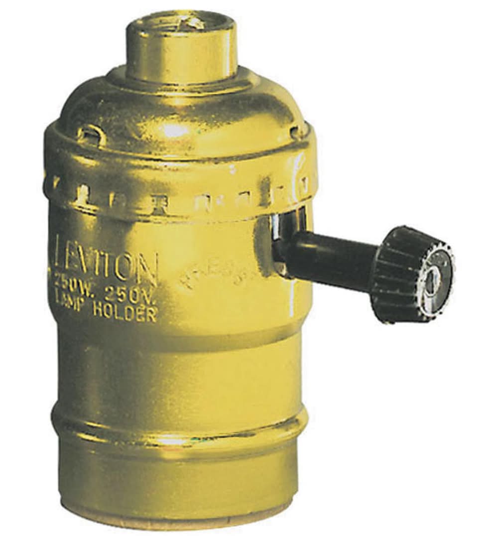 Leviton Aluminum Incandescent Medium Base Lampholder 1 Pk