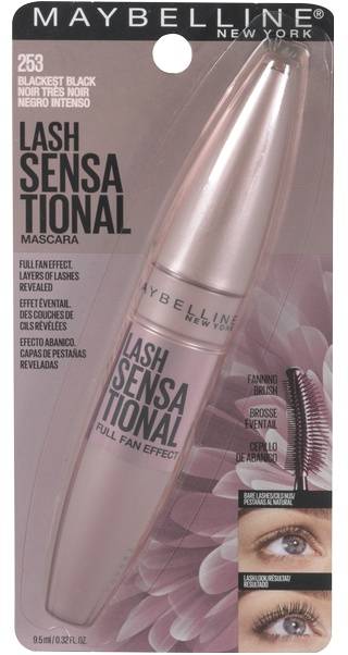 Maybelline Lash Sensational Mascara Blackest Black (10 g)