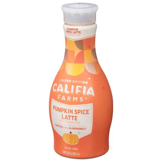 Califia Farms Pumpkin Spice Latte Coffee (1 ct, 48 fl oz)