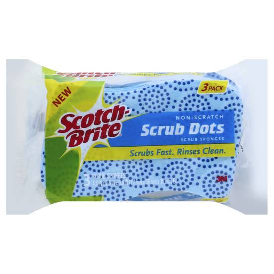 Scotch-Brite Non-Scratch Scrub Dots Sponges (3 ct)