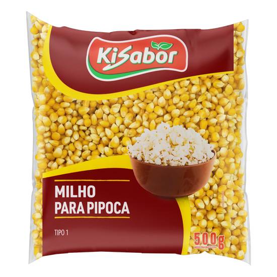 Kisabor milho para pipoca tipo 1 (500g)