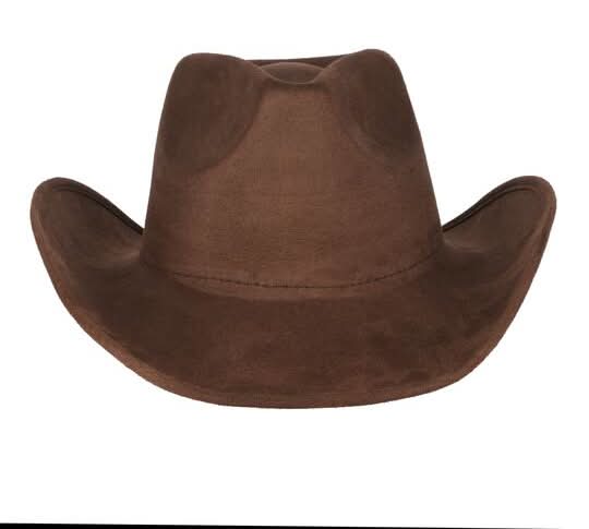 Make Market Suede Cowboy Hat, Chocolate