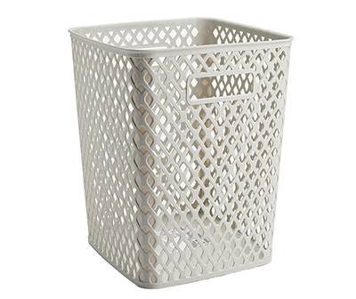 Gray Crisscross Plastic Basket