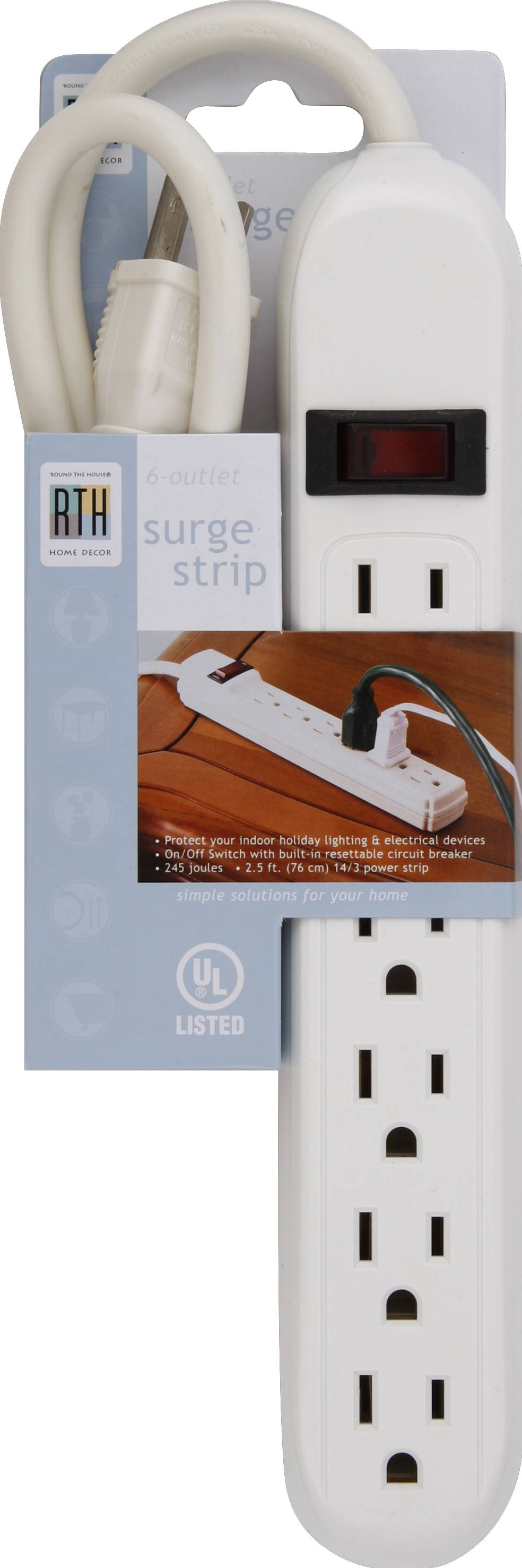 Round The House Surge Strip