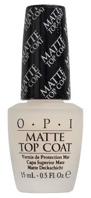 OPI Matte Top Coat Nail Treatment, Clear (0.5 fl oz)