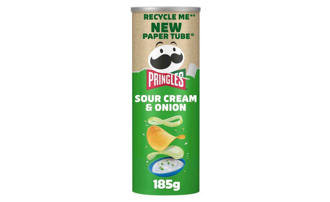 Pringles Sour Cream And Onion 185g (405342)