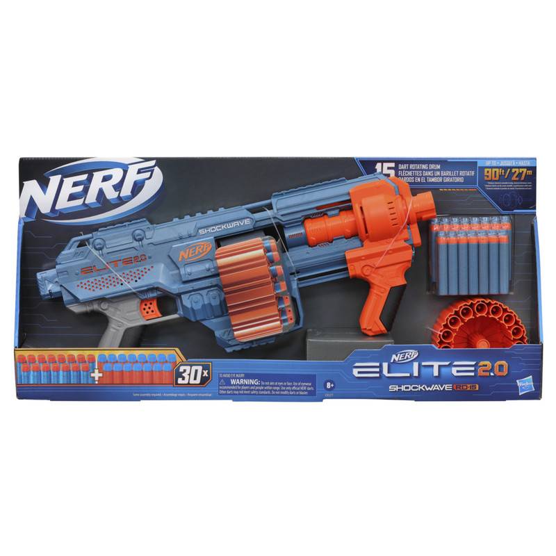 Nerf lanzadora elite 2.0 shockwave rd-15