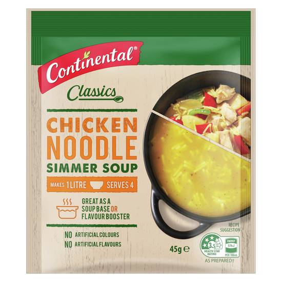 Continental Chicken Noodle Soup Serves 4 45g