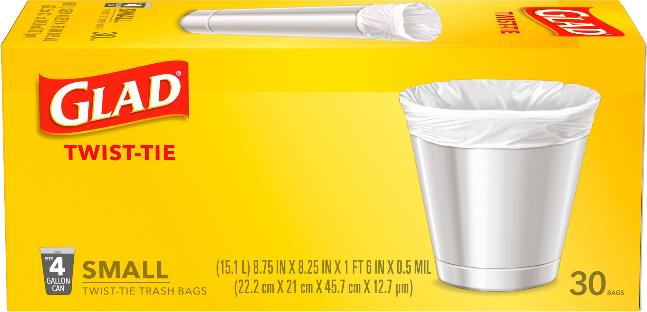 Glad Twist-Tie Small Trash Bags