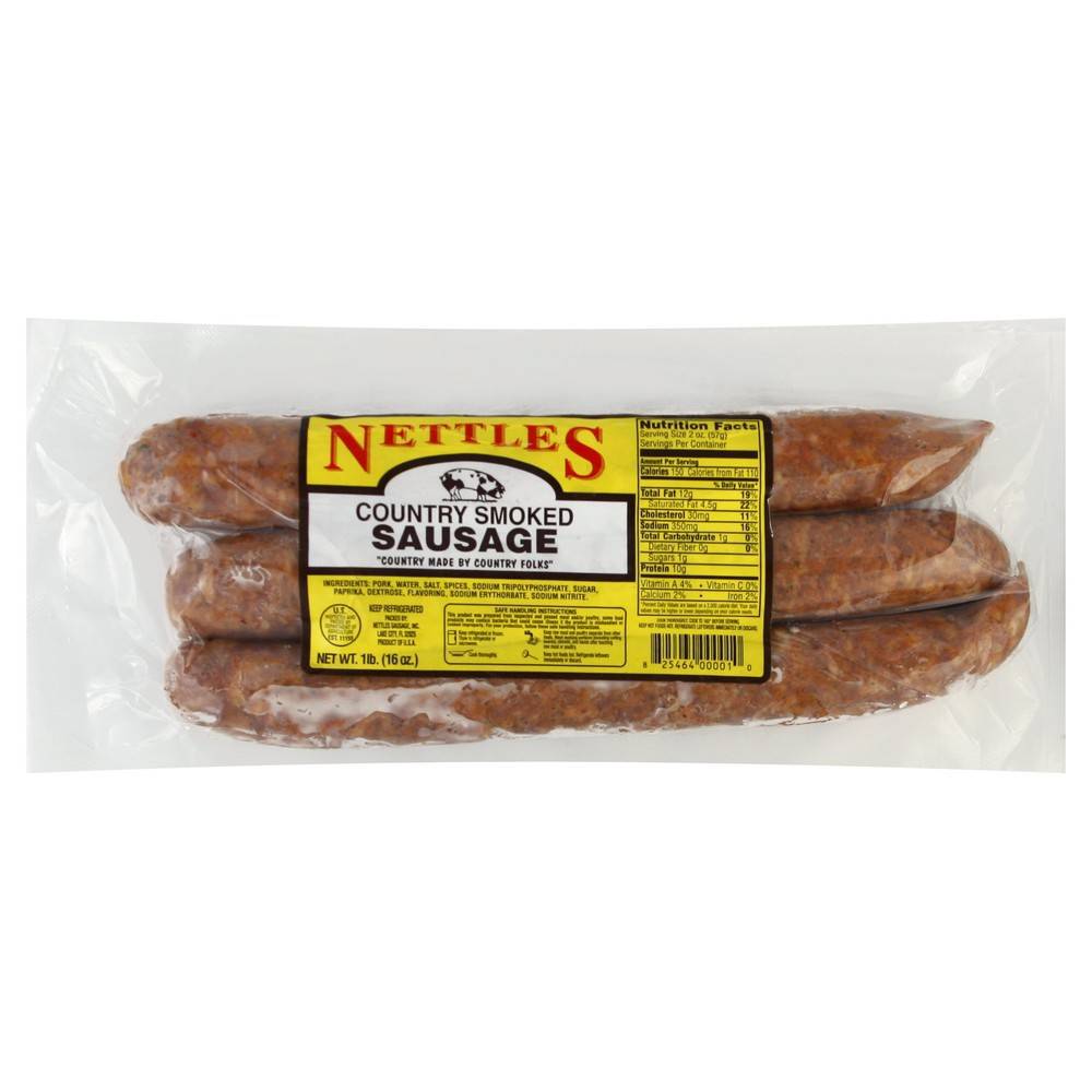 Nettles Mild Smoked Sausage (1 lbs)