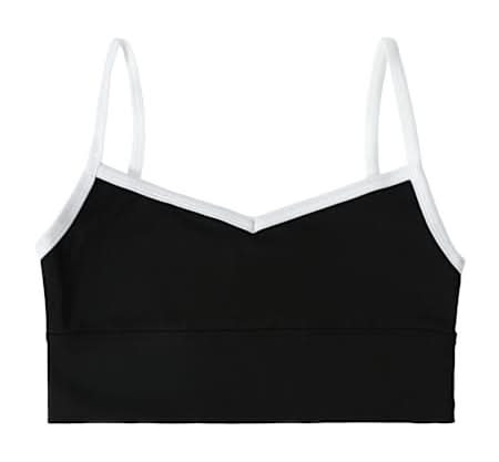 Juniors Sweatshirt Sports Bra Medium Black