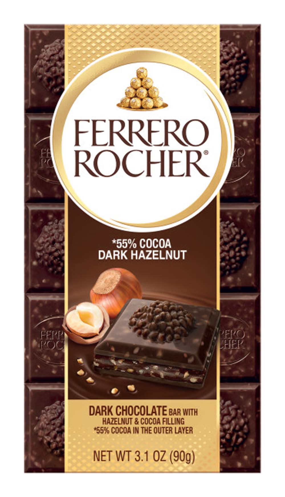 Ferrero Rocher® Dark Hazelnut Chocolate Bar 3.1oz