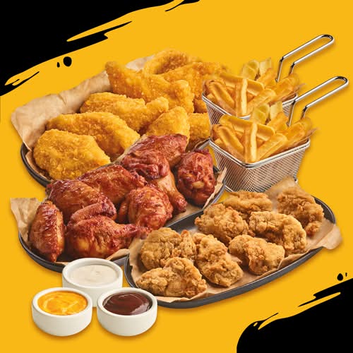 TRIO ZESTAW: WINGSY, STRIPSY, NUGGETSY