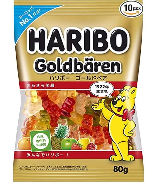 ハリボー　ゴールドベア　80g　J-476