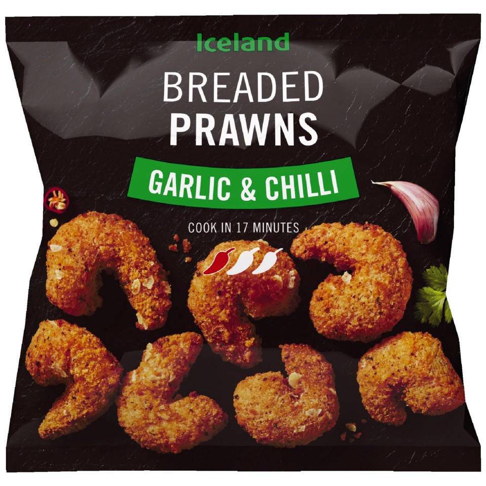 Iceland Breaded Prawns (garlic-chilli )
