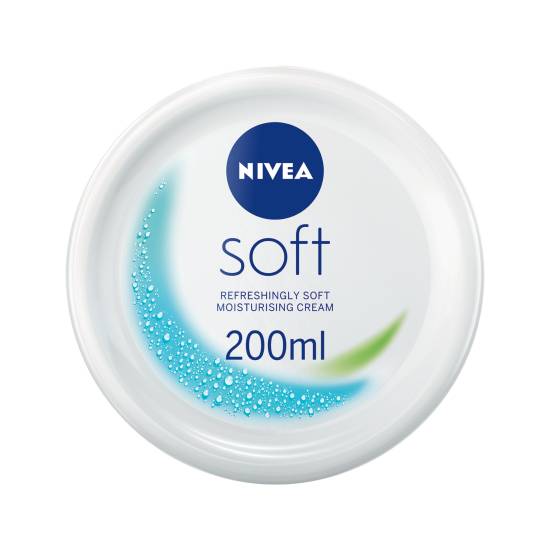 Nivea Soft Moisturiser For Body, Face & Hands 200ml