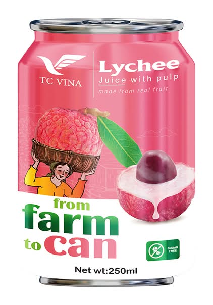 Thanh Cong Vina Lychee, Fruit Juice With Pulp (250ml)