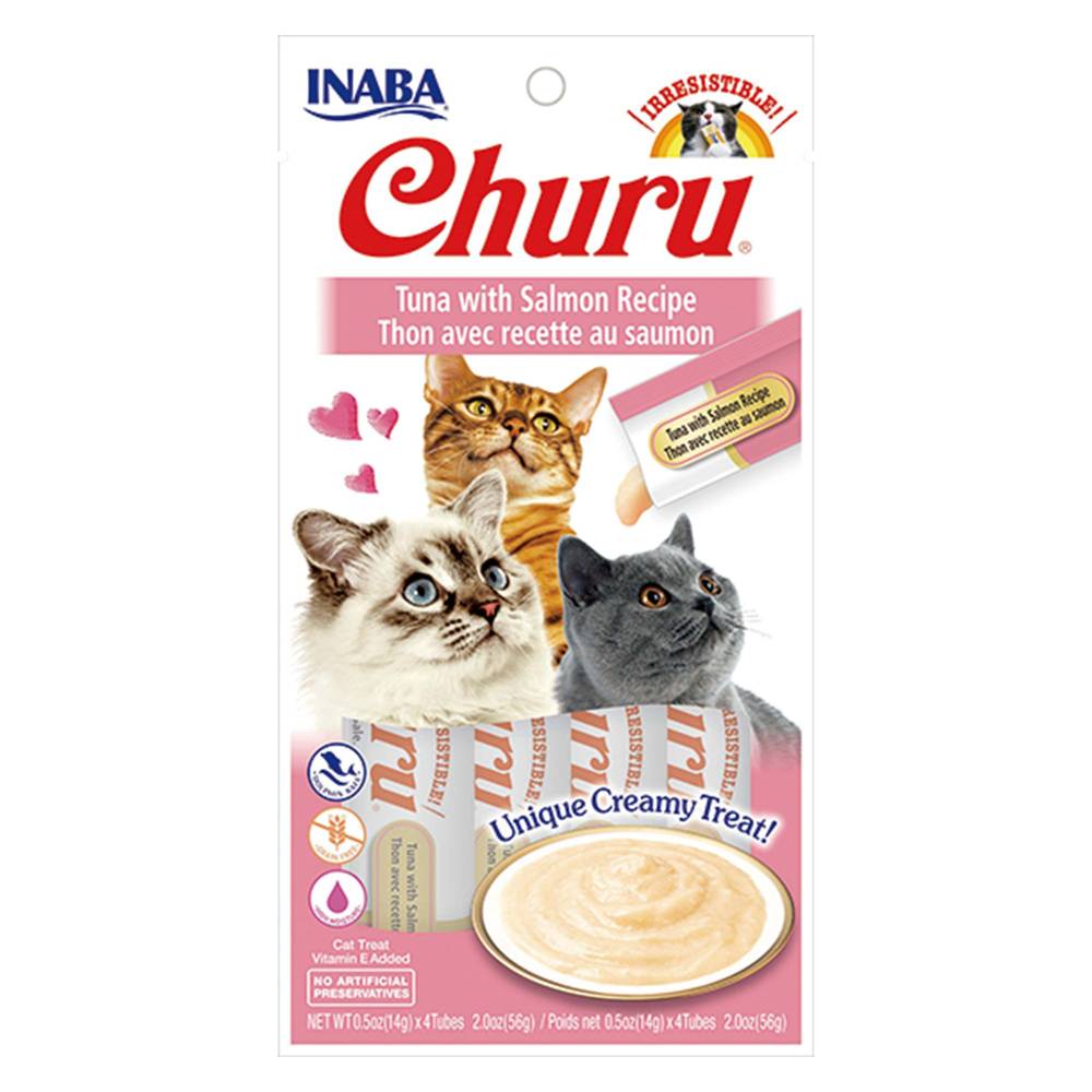 Inaba Churu Creamy Puree Cat Treats (tuna & salmon recipe)