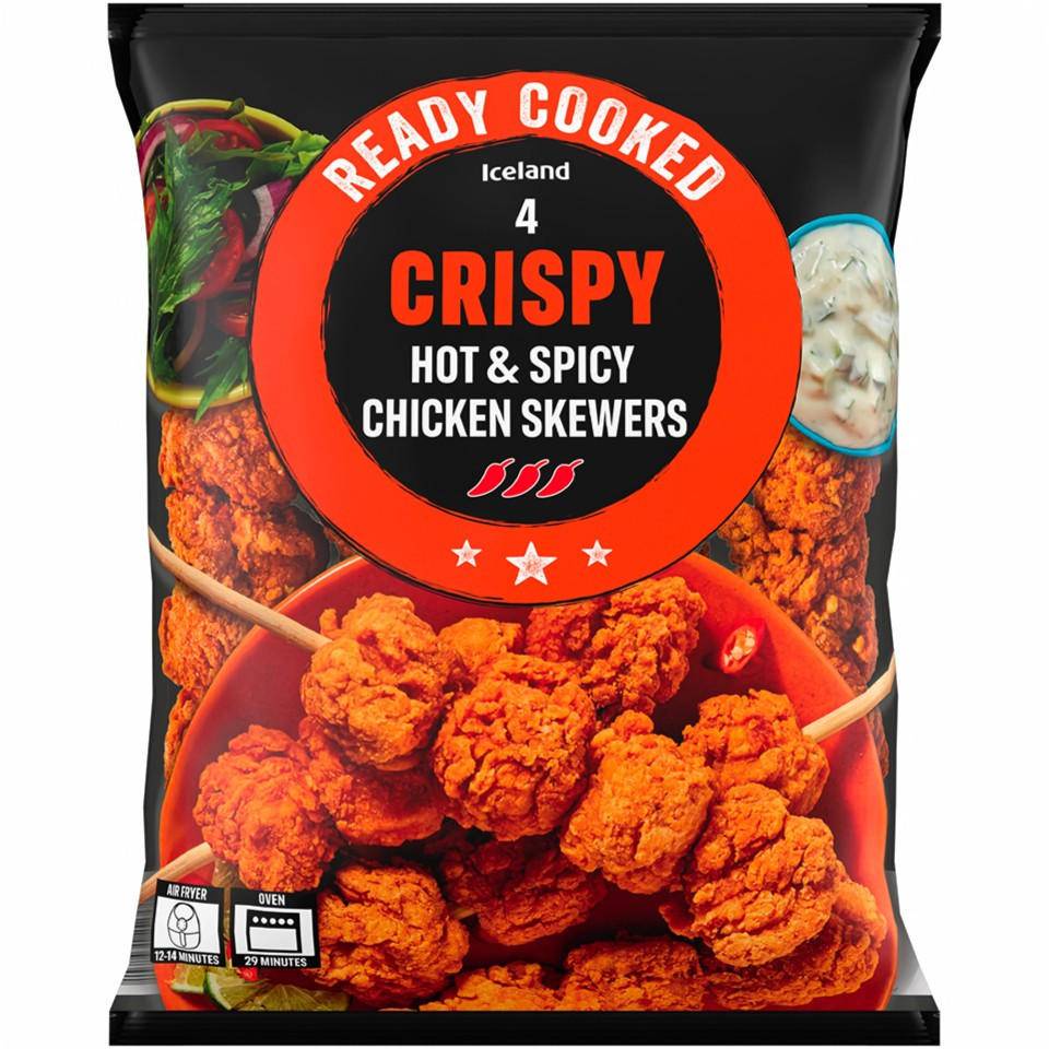Iceland Crispy Hot & Spicy Chicken Skewers