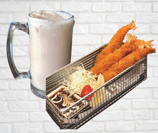 Crispy deep fried prawn + Drink Combo