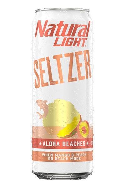 Natural Light Seltzer Aloha Beaches (25 fl oz) (peach)