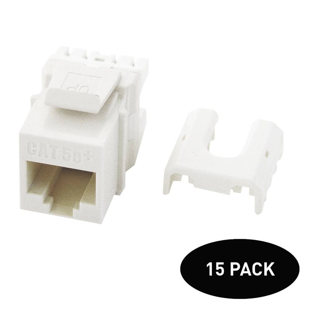 Legrand 15-Pack CAT5e Ethernet Wall Jack | WP3475WHV15